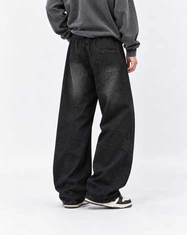 MEN SUMMER ELASTIC WAIST BAND DENIM