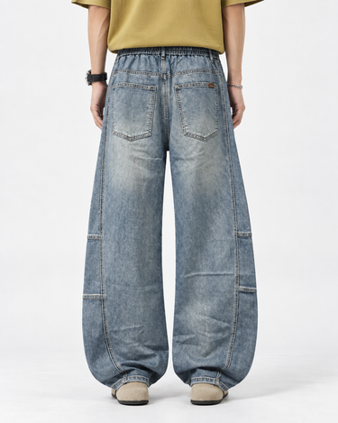 ELASTIC WAIST-RELAX MEN DENIMS